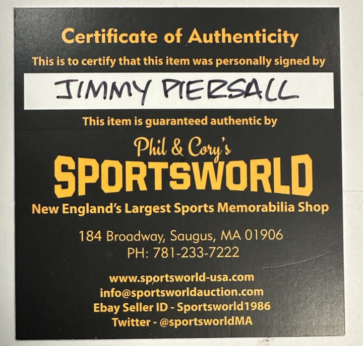 Jimmy Piersall Autographed Fenway Park 100th Anniversary Baseball Red Sox
