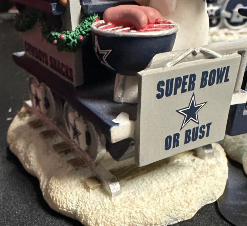 Dallas Cowboys Danbury Mint Christmas Express Train Set