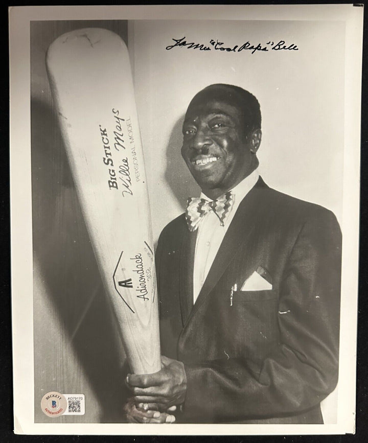 James Cool Papa Bell Autographed 8x10 Photo Negro League BAS HOF