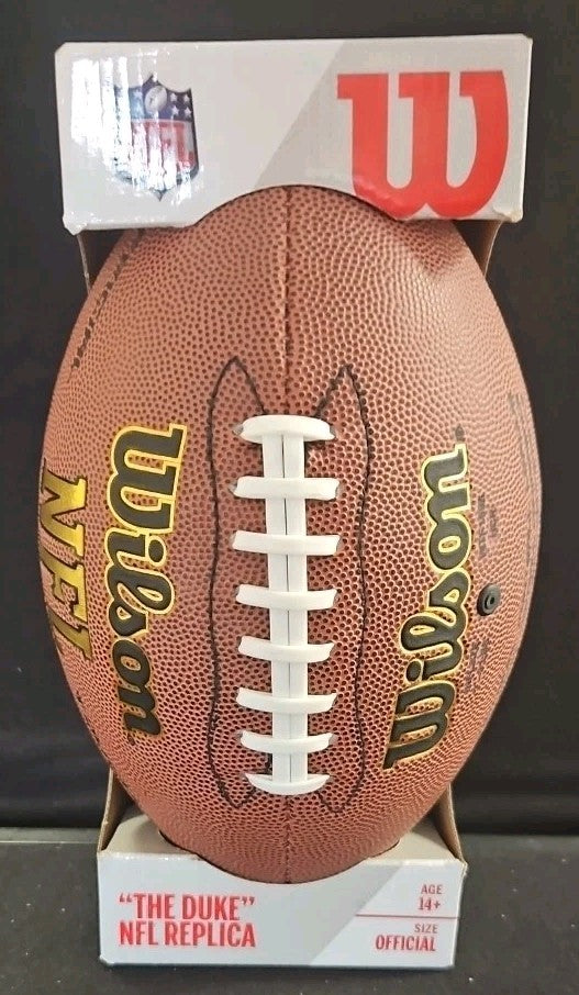 Tony Boselli Signed Wilson Duke Replica Football 4 Inscriptions PSA Holo