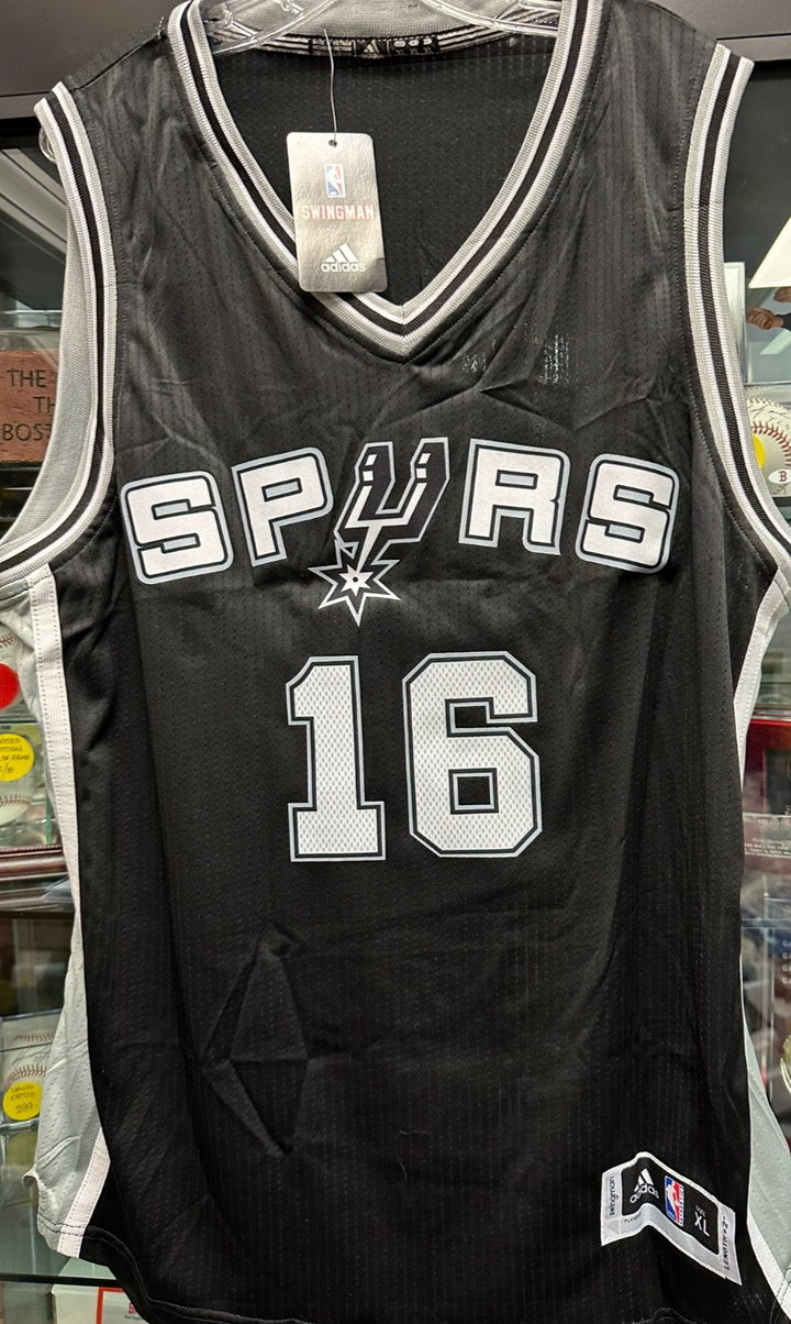Pau Gasol Autographed San Antonio Spurs Authentic Swingman Jersey NWT JSA