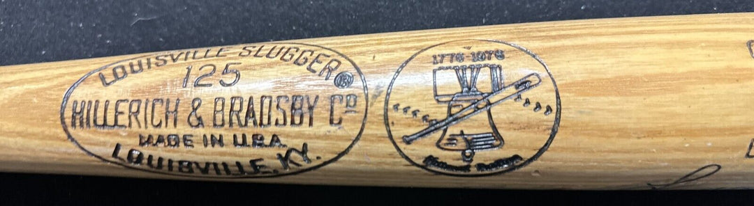 Fred Lynn Autographed 1976 Game Used Hillerich & Bradsby Bicentennial Bat