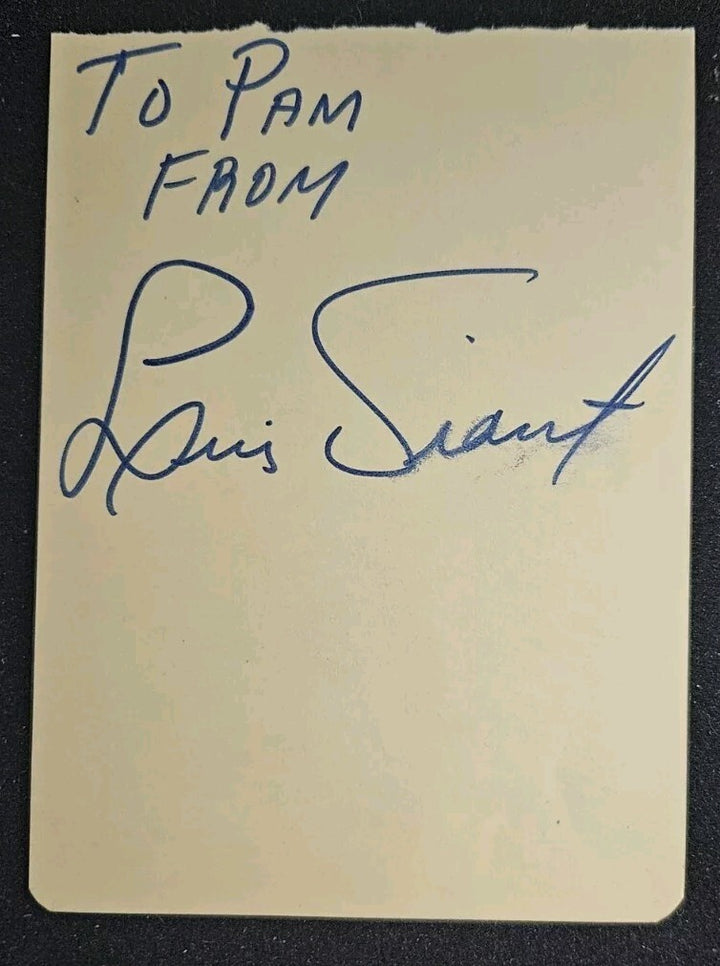 Ken Coleman & Luis Tiant Dual Signed 3.5x5 Cut Boston Red Sox COA