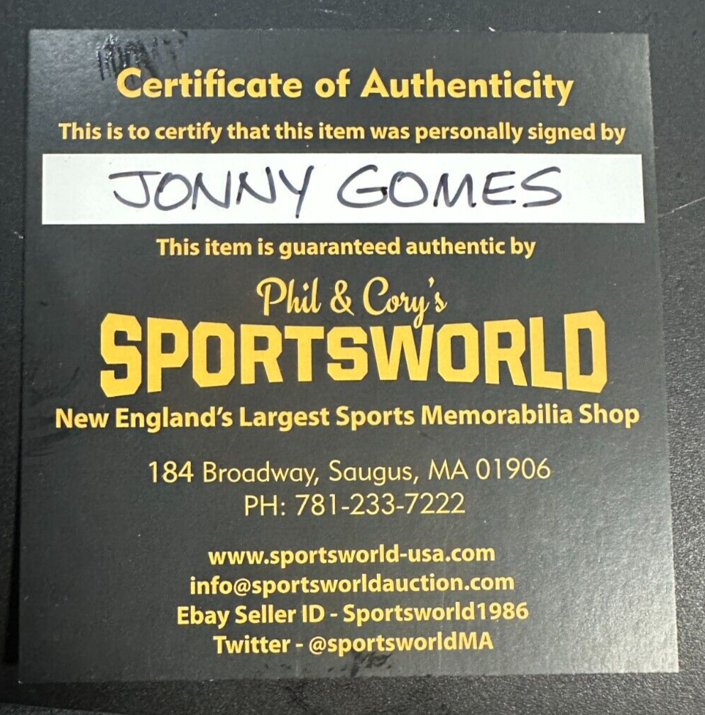 Jonny Gomes Autographed Official 2013 World Series Baseball Red Sox