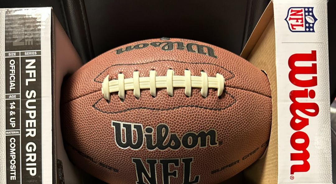 Jim Langer Autographed Wilson NFL Super Grip Football W/ HOF 87 Dolphins