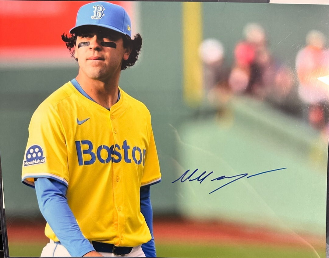 Marcelo Mayer Autographed 16x20 Photo Boston Red Sox