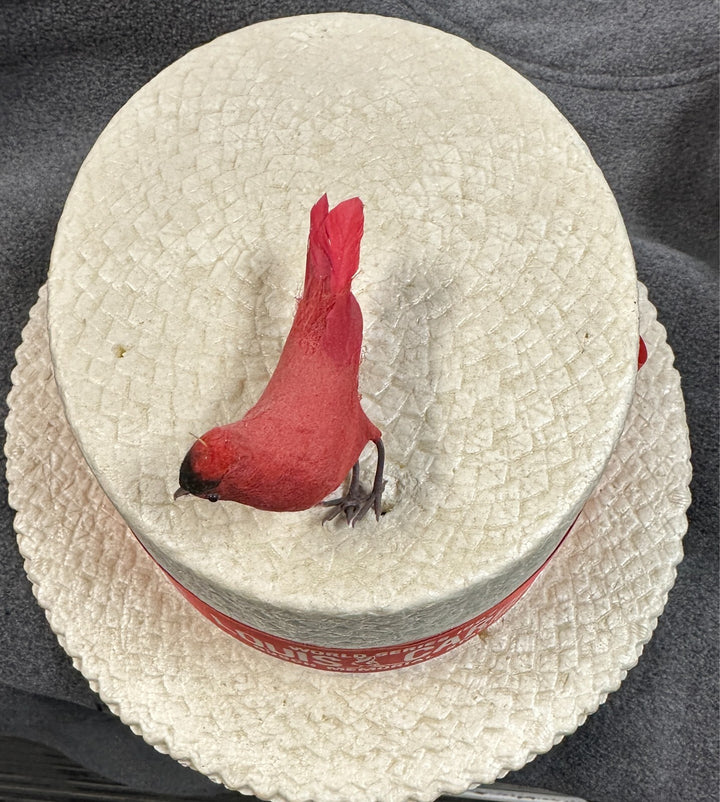 1967 St Louis Cardinals World Series Straw Hat Busch Memorial Stadium