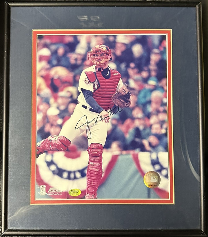 Jason Varitek Autographed Boston Red Sox 8x10 Photo Framed Red Sox