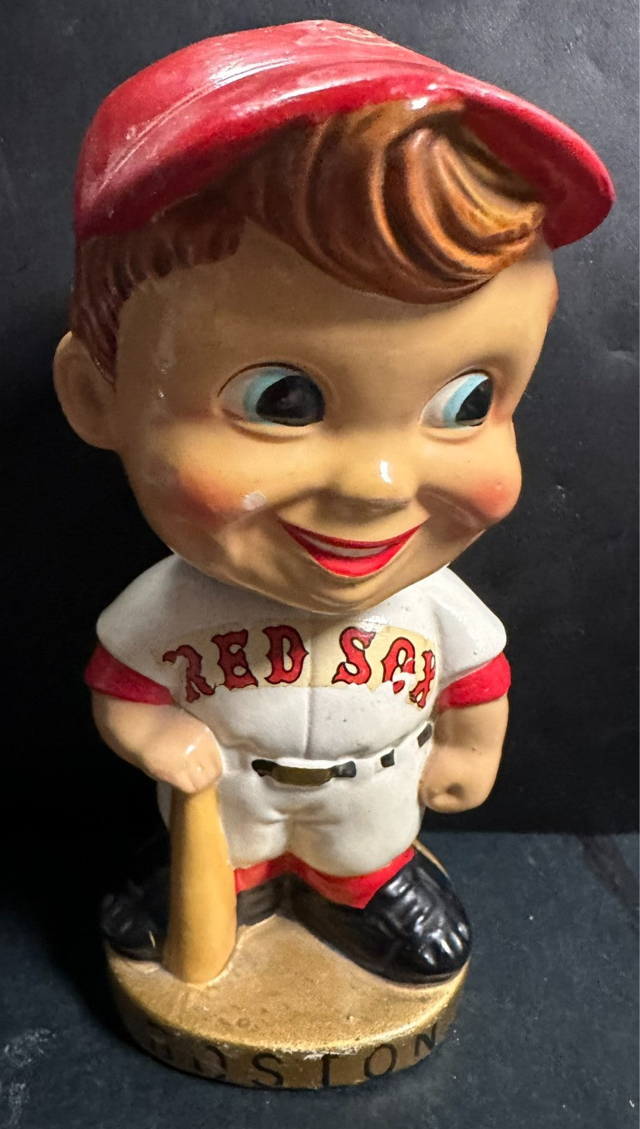1967 Sports Specialties Vintage Boston Red Sox Nodder Bobble head Gold Base