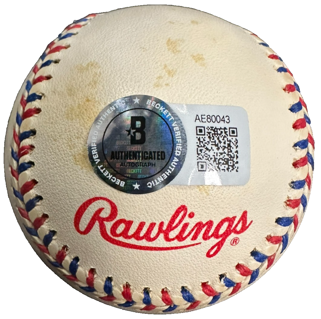 Derek Jeter Autographed 1999 All-Star Game Baseball Fenway Park HOF BAS Yankees