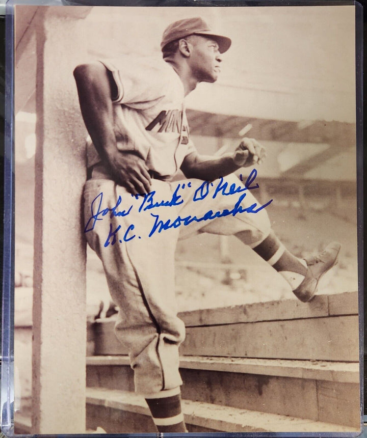 Buck O'Neil Signed Inscribed 8x10 Photo Kansas City Monarchs HOF COA