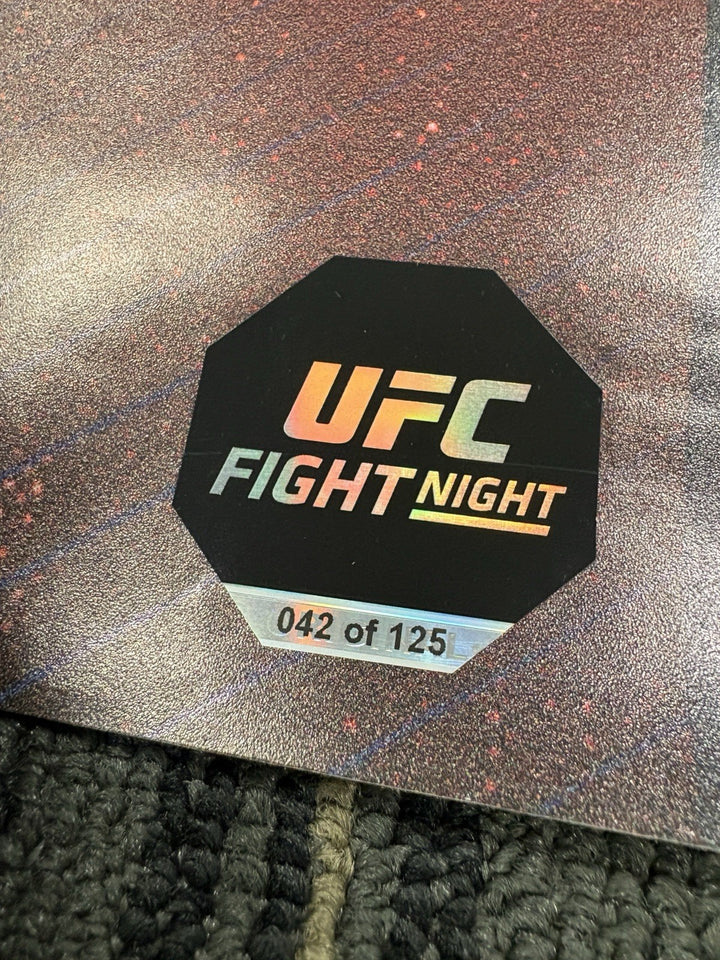UFC Fight Night 10/18/19 Boston Signed Poster 24 Signatures Reyes Weidman 42/125