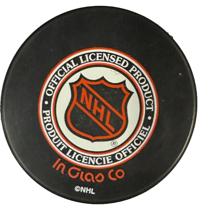 Wren Blair Autographed Boston Bruins Hockey Puck NHL
