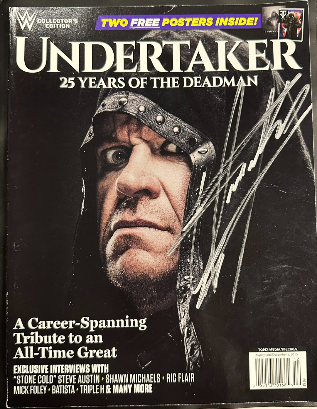The Undertaker Autographed 2015 WWE Collector's Edition 25 Years of the Deadman