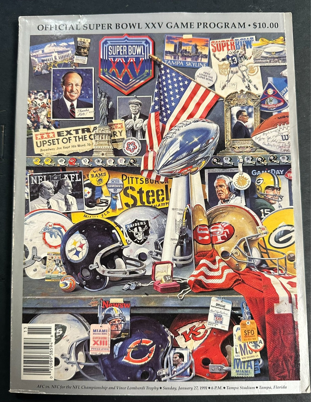 1991 Super Bowl XXV Football Program New York Giants Vs Buffalo Bills NFL