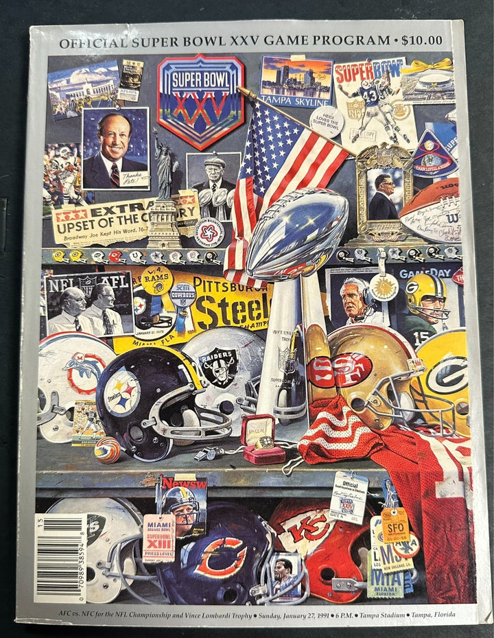 1991 Super Bowl XXV Football Program New York Giants Vs Buffalo Bills NFL