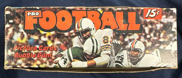 Vintage 1974 Topps Football Empty Wax Pack Box