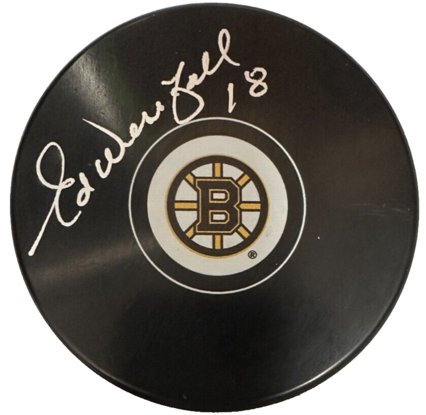 Ed Westfall Autographed Boston Bruins Hockey Puck BAS NHL