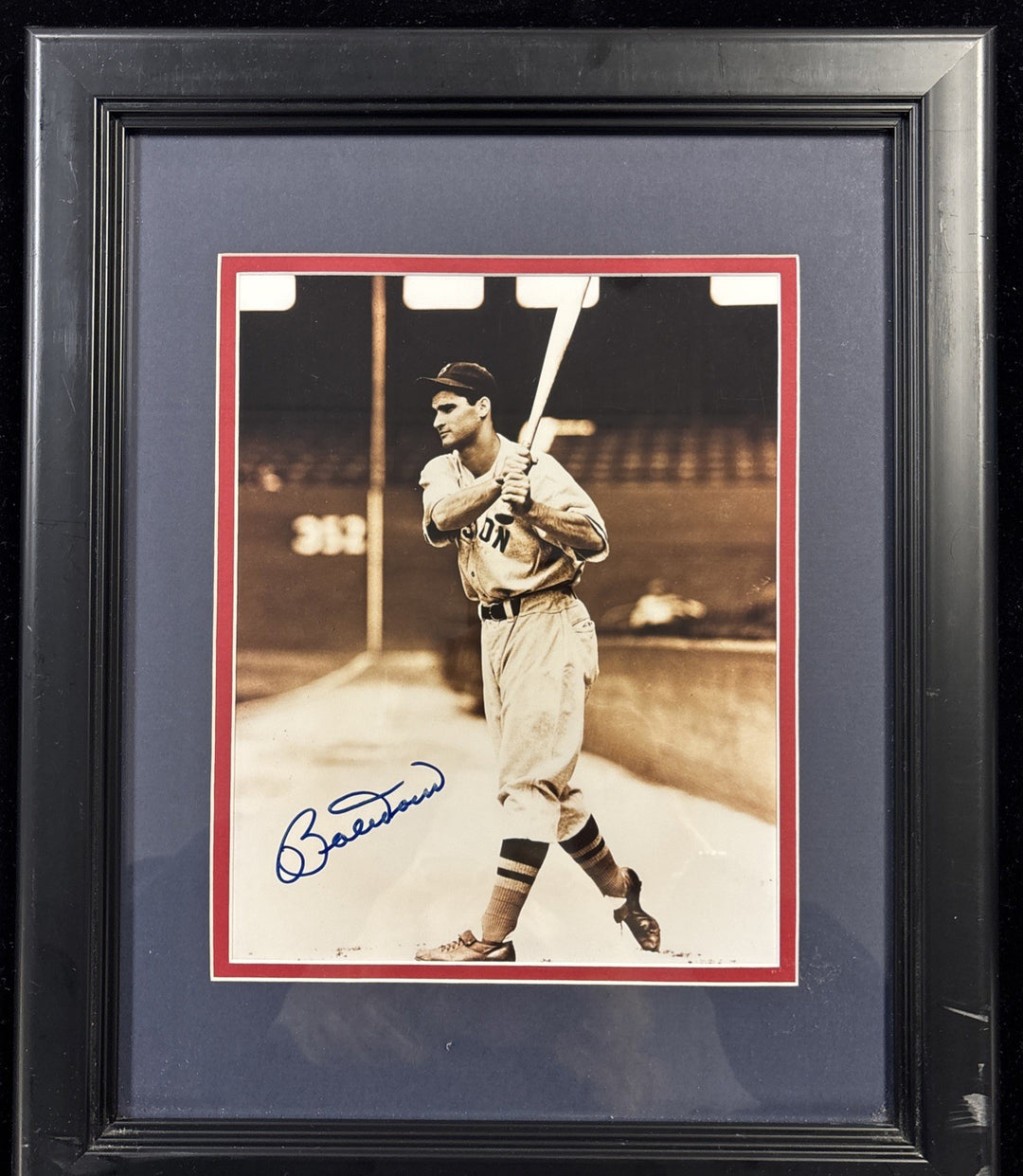 Bobby Doerr Boston Red Sox Autographed Framed Photo 16x13 COA