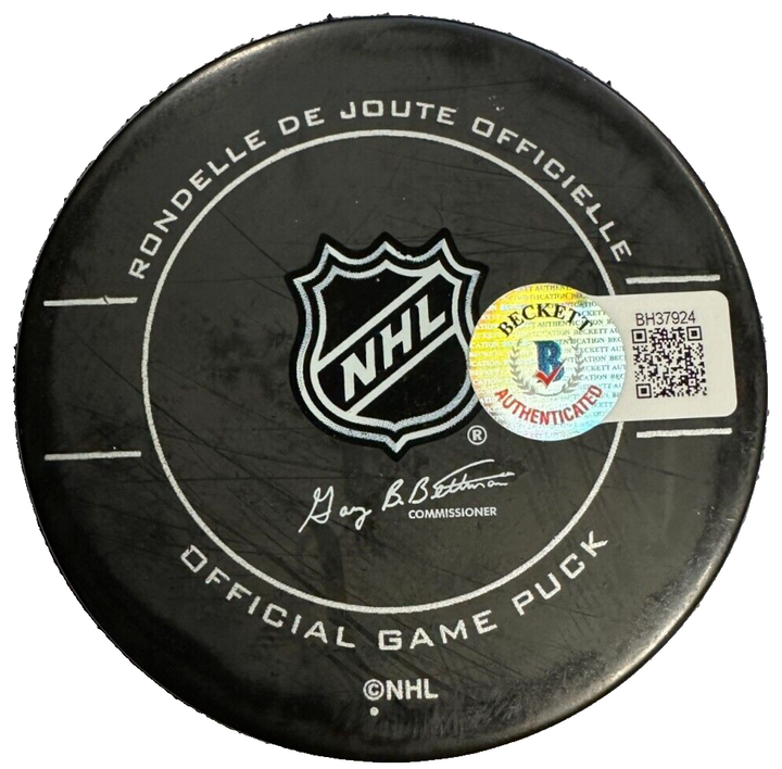 Willie O'Ree Autographed Boston Bruins Official Game Puck HOF BAS