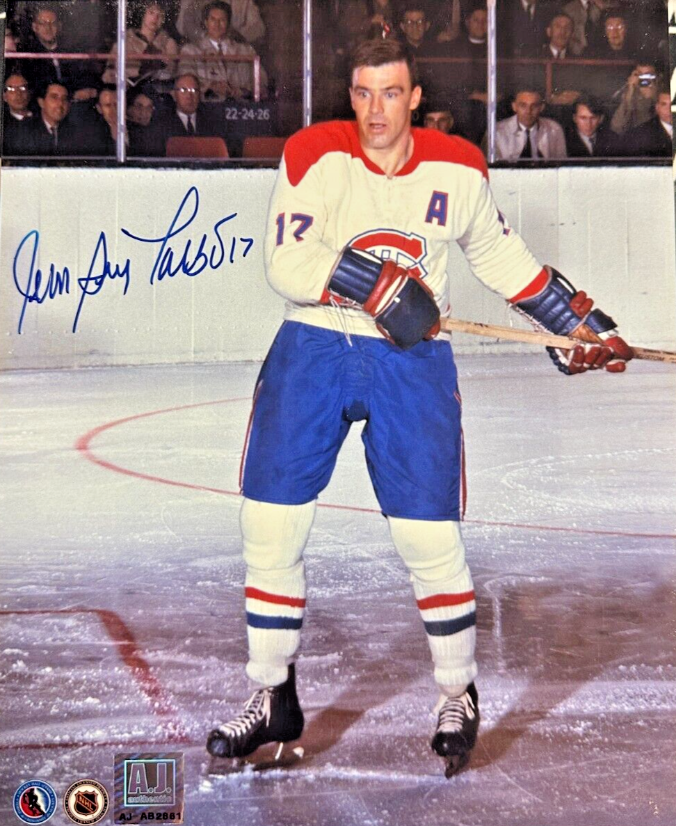 Jean Guy Talbot Autographed Montreal Canadiens 8x10 Photo NHL