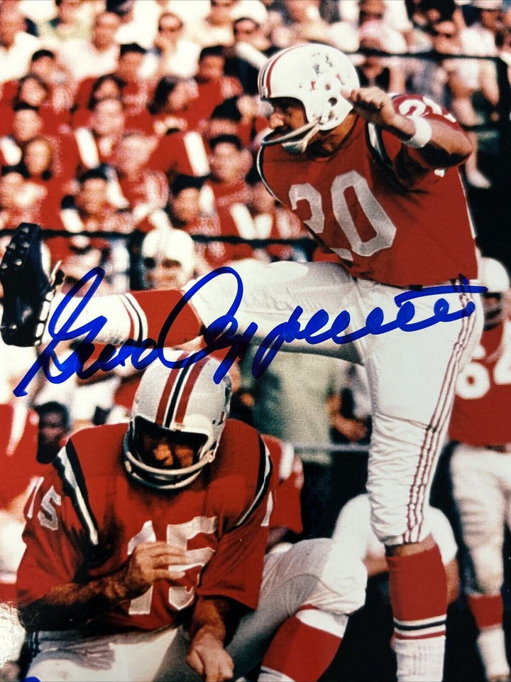 Babe Parilli Gino Cappelletti Signed New England Patriots 8x10 Photo Beckett COA