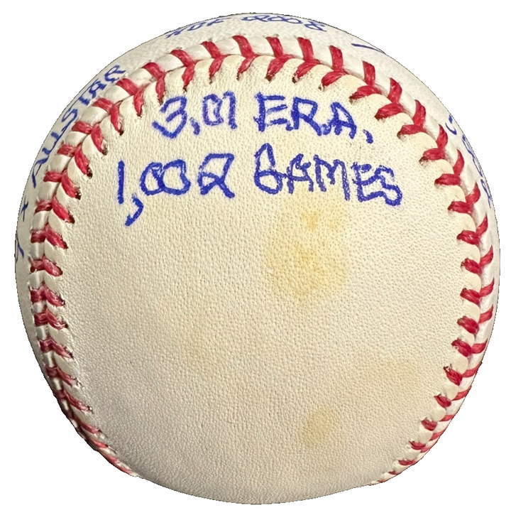 Goose Gossage Autographed Yankee Stadium Final Season 9x Stats Baseball
