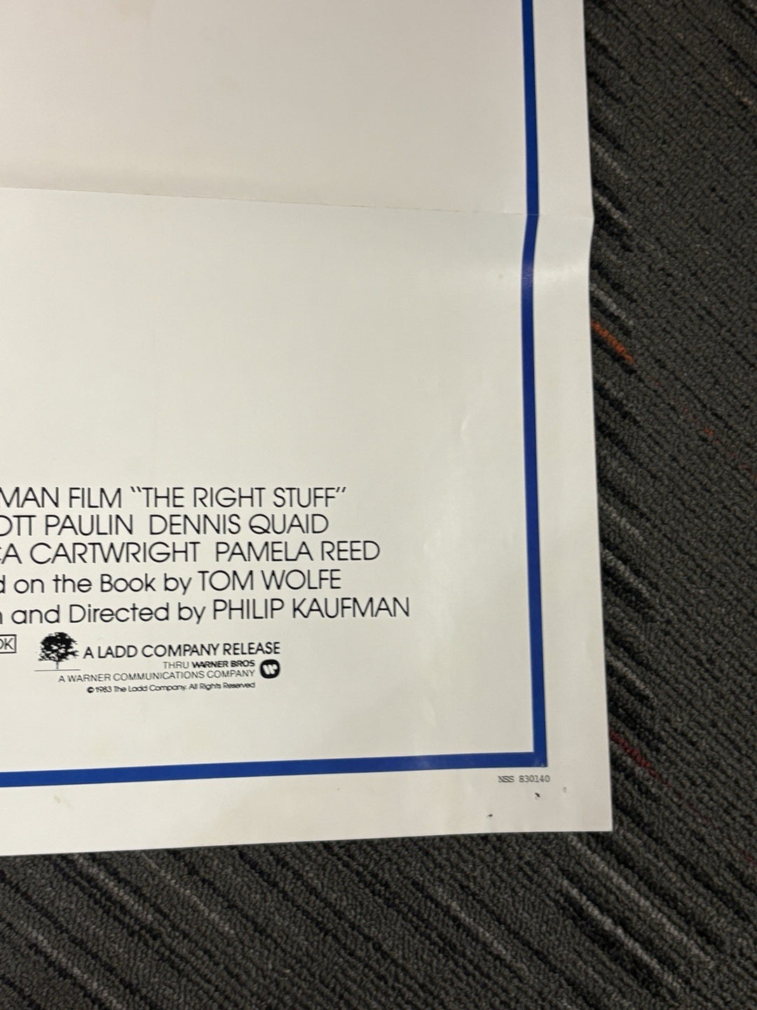 The Right Stuff 27x41 Folded Original Movie Poster 1983 Ed Harris Sam Shepard