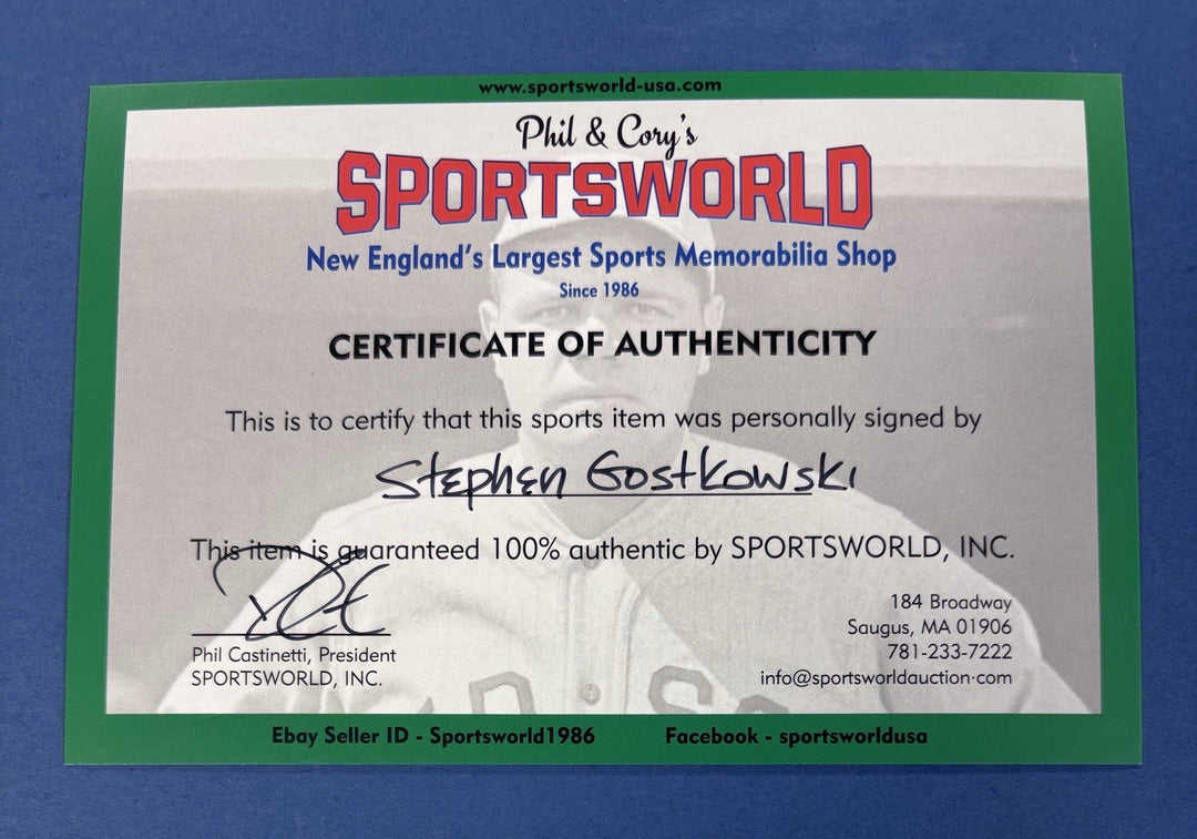 Stephen Gostkowski Signed Wilson Football New England Patriots Sportsworld COA