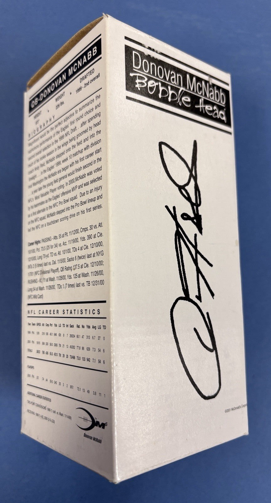 2001 Donovan McNabb Philadelphia Eagles McDonalds Away Jersey Bobblehead