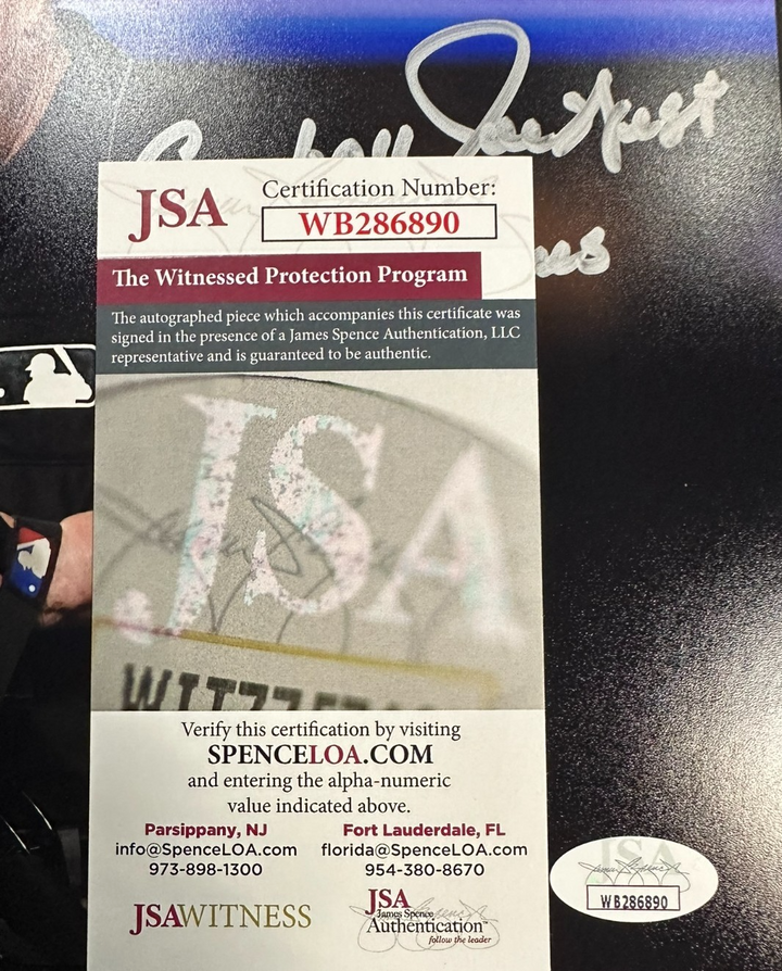 Joe West Autographed 8x10 Photo W/ Cowboy & 5460 Games Inscriptions JSA