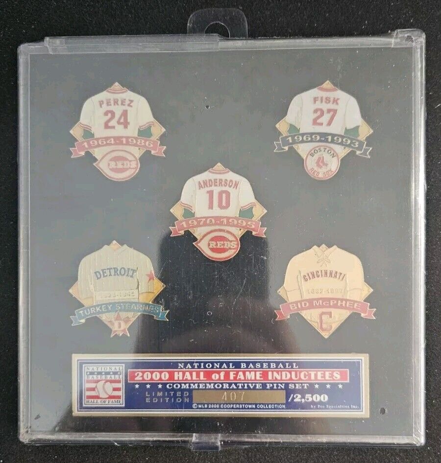 Limited Edition Class Of 2000 Baseball Hall Of Fame Commemorative Pin Set /2500