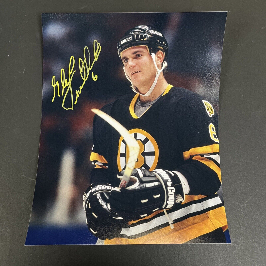 Glen Featherstone Signed 8x10 Boston Bruins Sportsworld (photo 3)