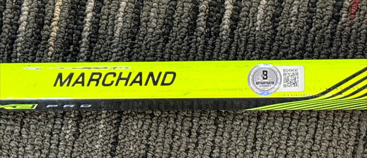 Brad Marchand Signed Game Used Warrior Stick Beckett Hologram Boston Bruins
