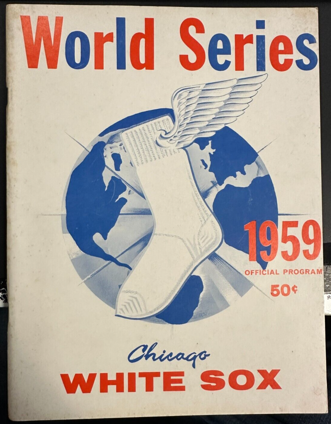 1959 World Series Program Chicago White Sox Vs Los Angeles Dodgers