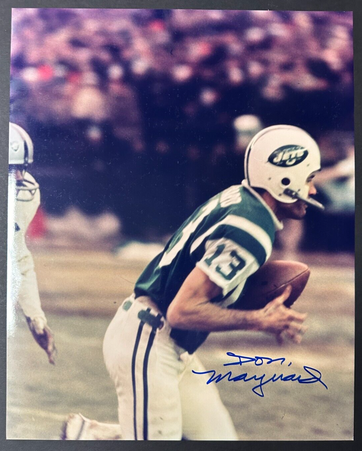 Don Maynard Autographed 16x20 Photo New York Jets HOF