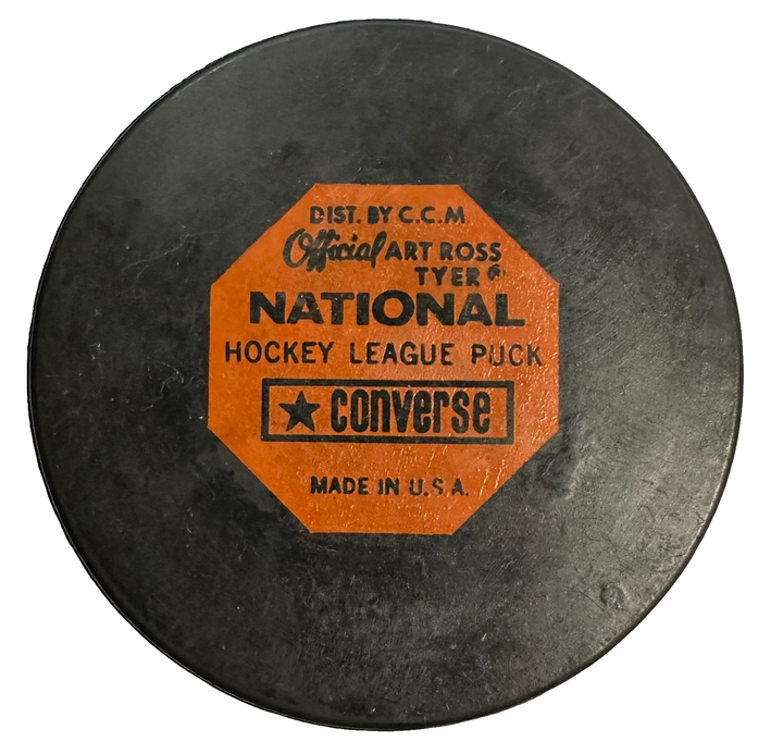 1967-76 Art Ross Converse Reverse Oakland Seals Official Game Puck NHL