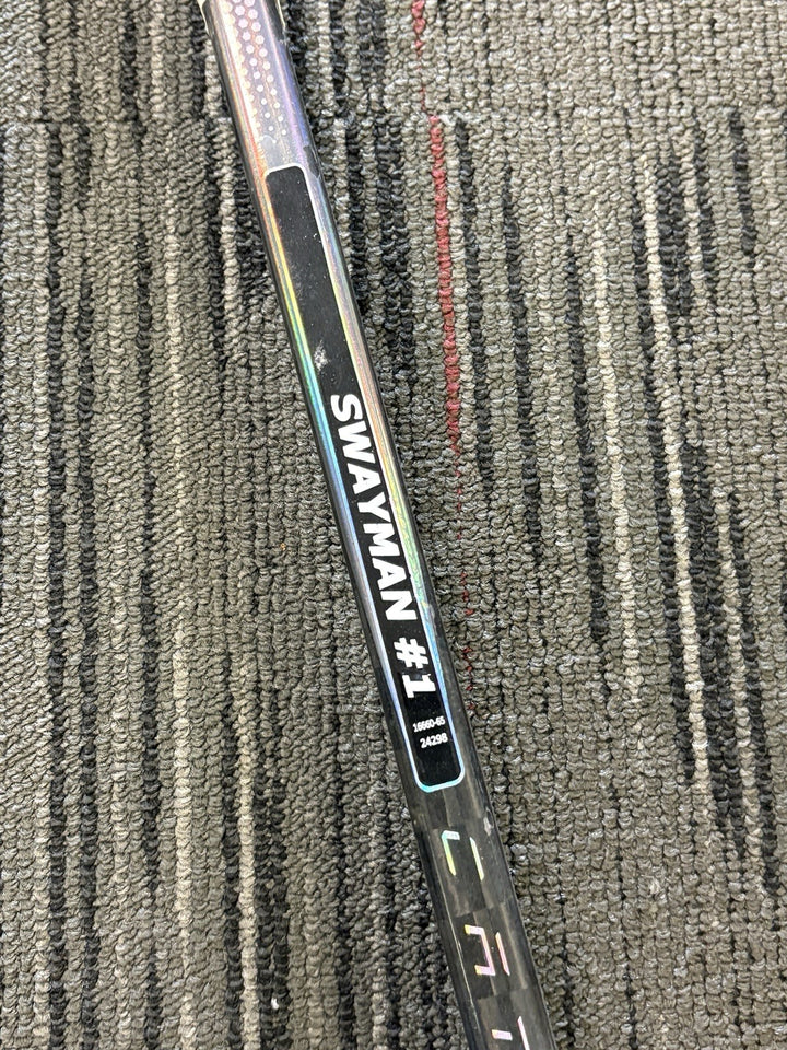 Boston Bruins Jeremy Swayman Signed Broken Game Used Stick Sportsworld COA