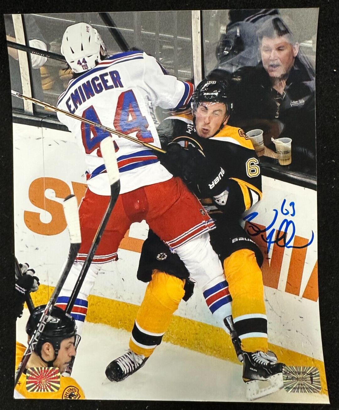 Brad Marchand Autographed 8x10 Boston Bruins Photo NHL