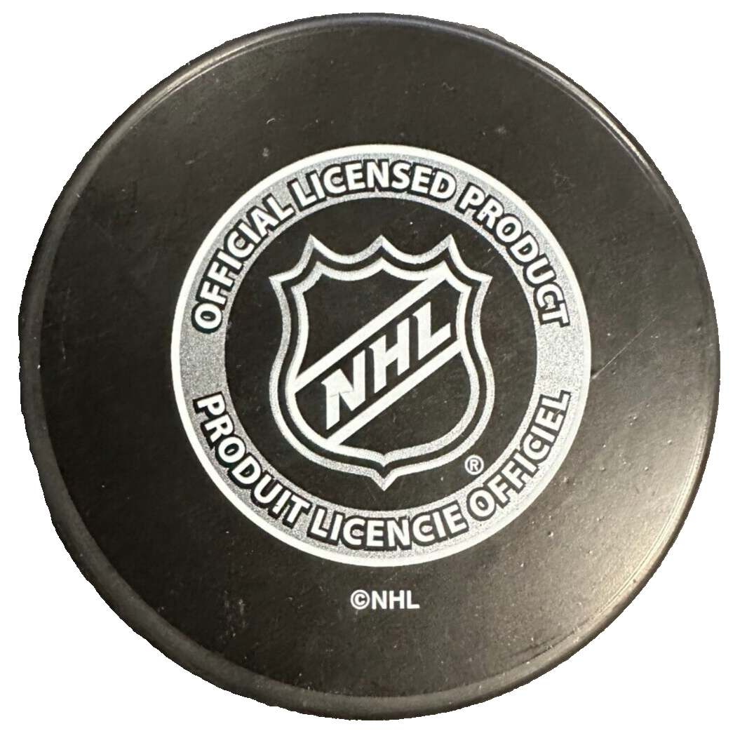 Larry Lucchino Autographed Boston Bruins Hockey Puck NHL