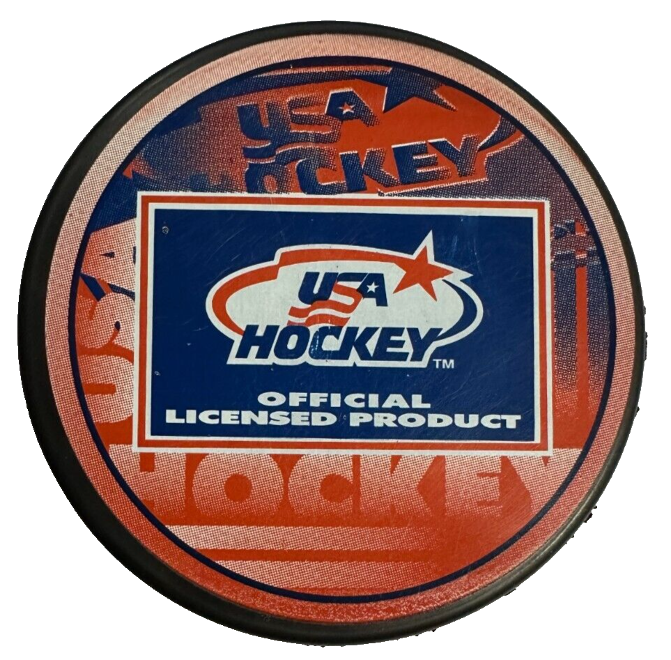 Tim Thomas Autographed Team USA Hockey Puck Boston Bruins