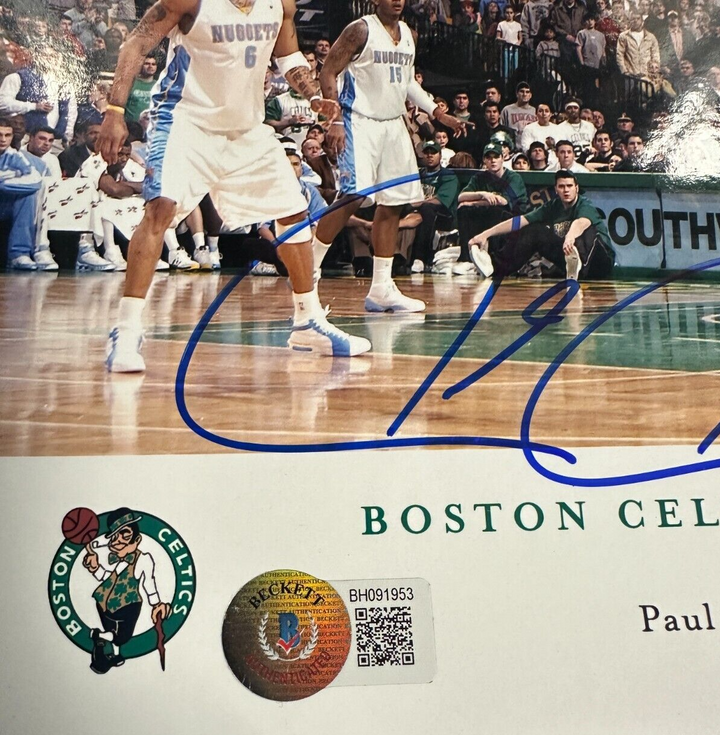 Paul Pierce Signed Boston Celtics March 12, 2006 Game Winning Shot Photo BAS