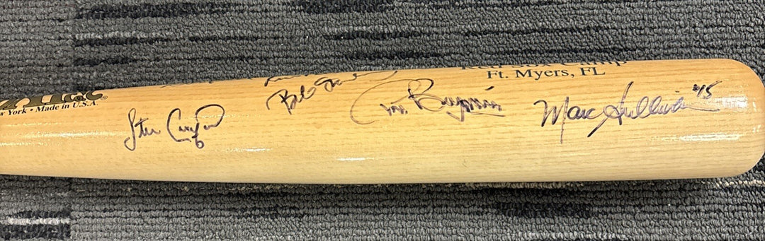 2015 Red Sox Fantasy Camp Signed Baseball Bat Campbell Petrocelli Barrett Etc.