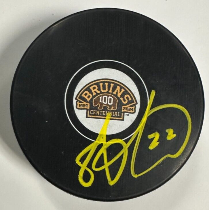 Shawn Thornton Autographed Boston Bruins 100th Anniversary Puck