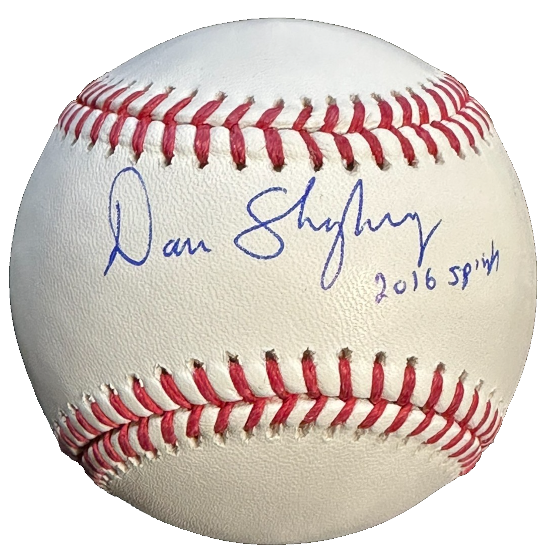 Dan Shaughnessy Autographed OML Baseball W/ 2016 Spinks Inscription