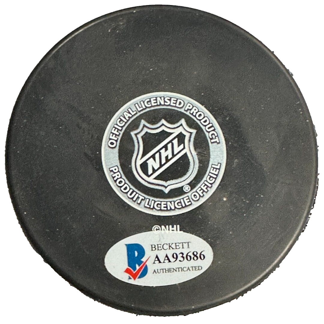 Brad Park Autographed Boston Bruins Hockey Puck HOF BAS