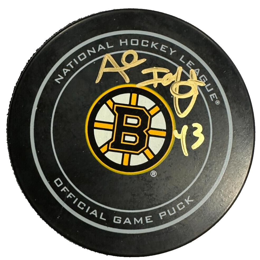 Al Iafrate Autographed 2013 Stanley Cup Playoffs Official Game Puck Bruins
