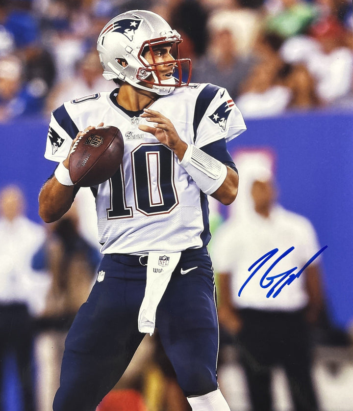 Jimmy Garoppolo New England Patriots 18x12 Signed Picture COA SGC