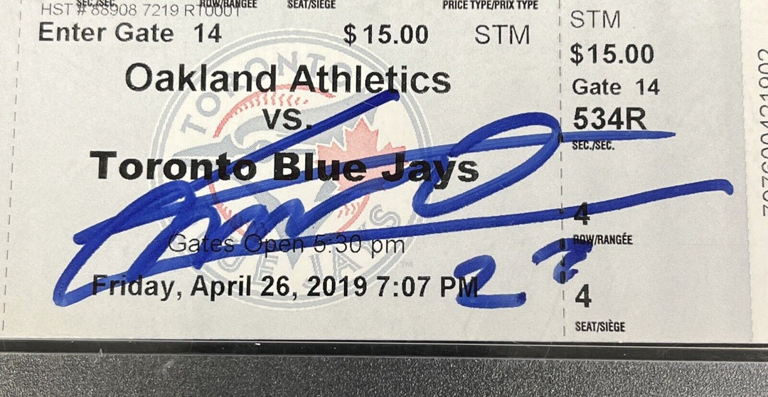 Vladimir Guerrero Jr. Signed 4/26/19 MLB Debut Full Ticket PSA 9 Auto 10 Toronto