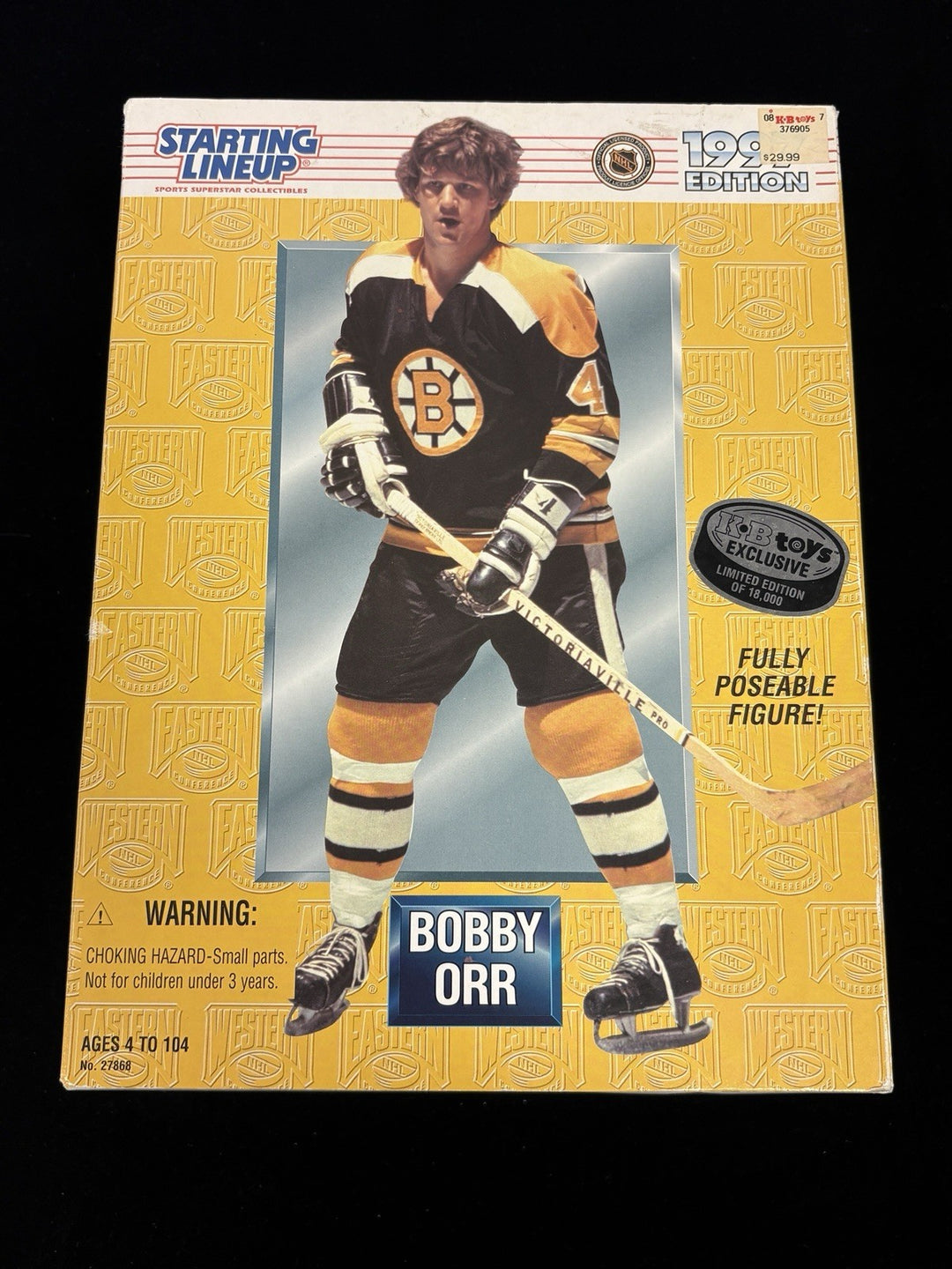 Bobby Orr 12” 1997 Starting Lineup Figure New In Original Box Boston Bruins